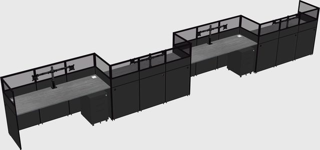 Rectangular cubicles