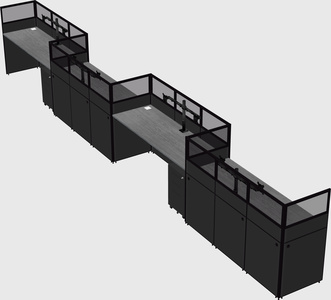 Rectangular cubicles