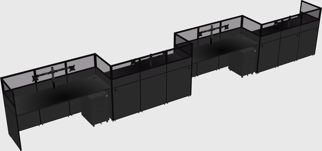 Rectangular cubicles