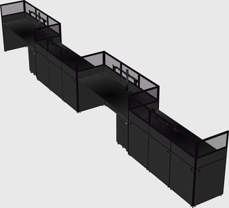 Rectangular cubicles