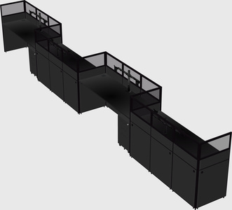 Rectangular cubicles