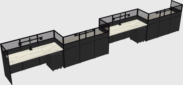 Rectangular cubicles