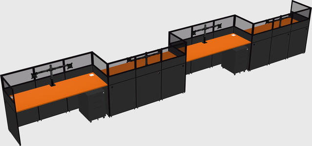 Rectangular cubicles