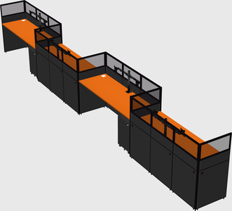 Rectangular cubicles