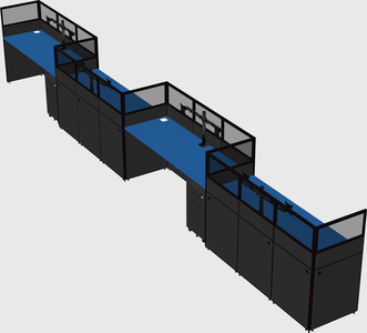 Rectangular cubicles