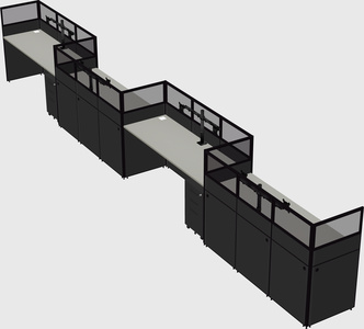 Rectangular cubicles