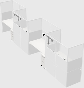 Rectangular cubicles