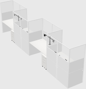 Rectangular cubicles