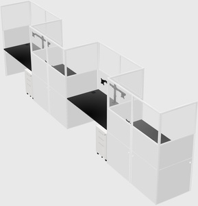 Rectangular cubicles