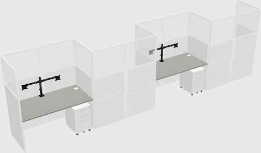 Rectangular cubicles