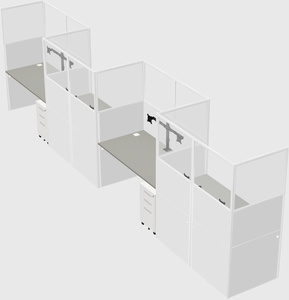 Rectangular cubicles