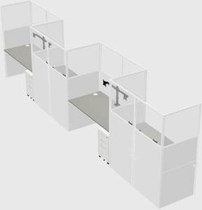 Rectangular cubicles