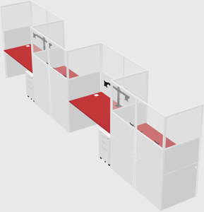 Rectangular cubicles