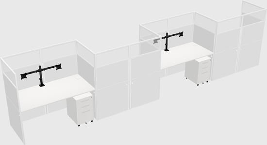 Rectangular cubicles