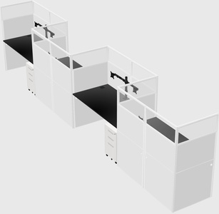 Rectangular cubicles