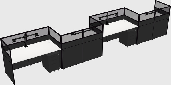 Rectangular cubicles