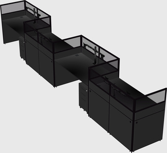 Rectangular cubicles