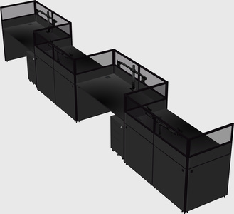 Rectangular cubicles