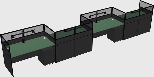 Rectangular cubicles