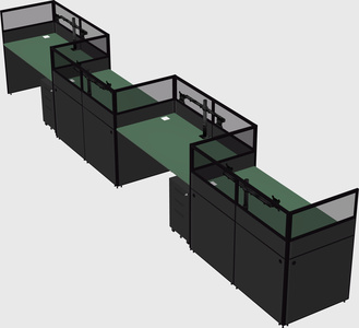 Rectangular cubicles