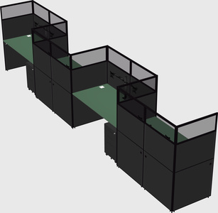 Rectangular cubicles