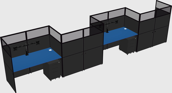 Rectangular cubicles