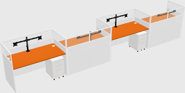 Rectangular cubicles