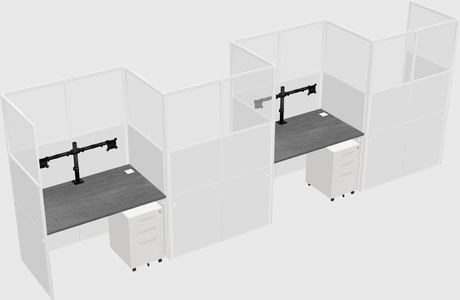 Rectangular cubicles
