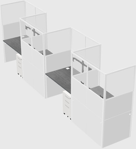 Rectangular cubicles