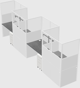 Rectangular cubicles