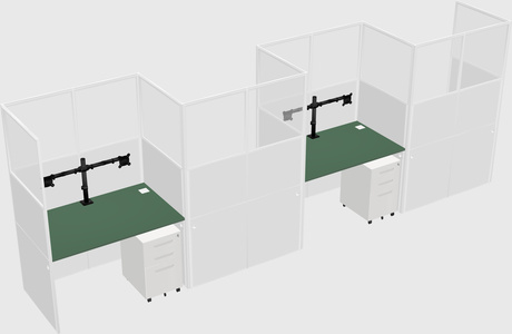 Rectangular cubicles