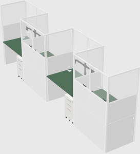 Rectangular cubicles