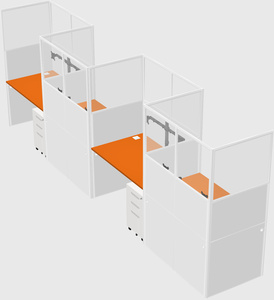 Rectangular cubicles