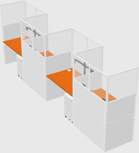 Rectangular cubicles