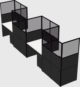 Rectangular cubicles