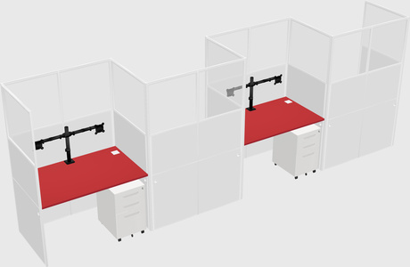 Rectangular cubicles