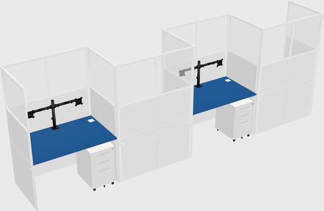 Rectangular cubicles