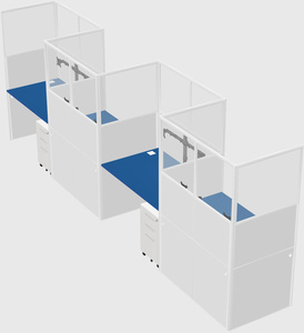 Rectangular cubicles