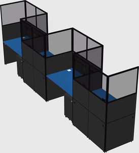 Rectangular cubicles