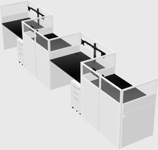 Rectangular cubicles