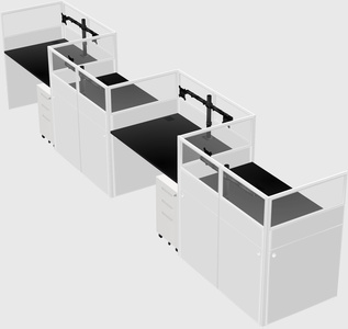 Rectangular cubicles