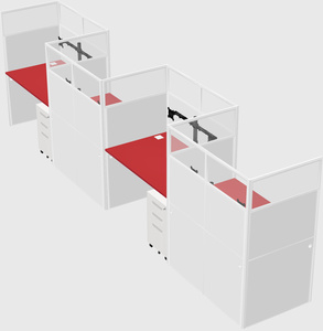 Rectangular cubicles