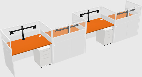 Rectangular cubicles