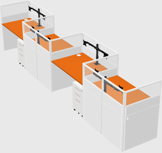 Rectangular cubicles