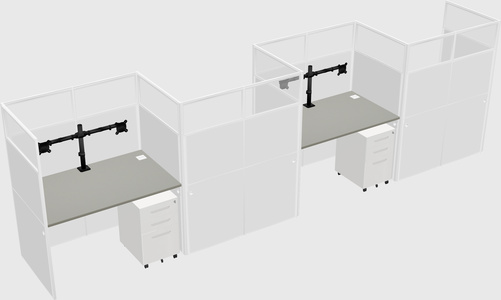Rectangular cubicles