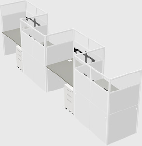 Rectangular cubicles