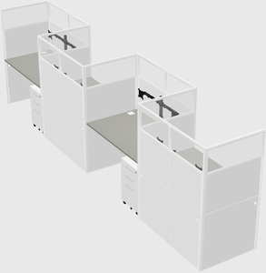 Rectangular cubicles