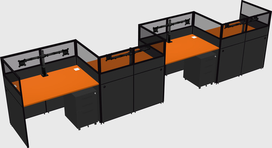 Rectangular cubicles