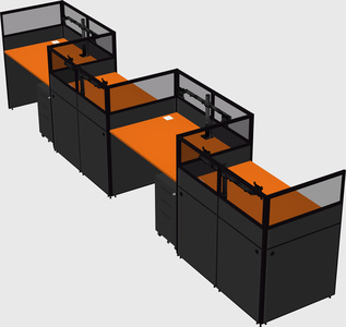 Rectangular cubicles