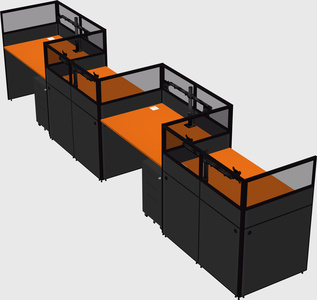 Rectangular cubicles